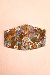 70s Flower Face Mask Brown | Boutique 1861 front view