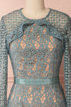 Abassia Aurore Seafoam Crocheted Lace Cocktail Dress | Boutique 1861 3