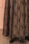 Abdéline - Black mesh lace maxi skirt 2