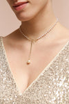 Abolla Pearl Choker Necklace | Collier à Perles | Boutique 1861 on model