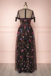Absorn Black A-Line Maxi Dress w. Colorful Embroidery | Boutique 1861 5