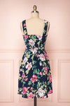 Abymes Navy Blue Floral A-Line Summer Dress | Boutique 1861 5