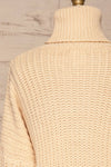 Abzac Ivory Turtleneck Sweater | Col Roulé back close up | La Petite Garçonne