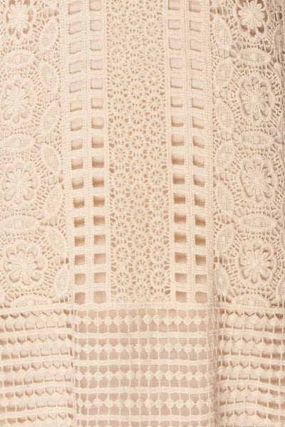 Acacie Beige Crocheted Lace Tunic Dress | Boutique 1861 10