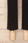Acosse Black Cropped Straight Leg Jeans | La Petite Garçonne 7