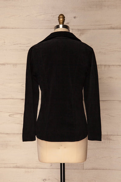 Acquerino Black Corduroy Tailored Blazer | La Petite Garçonne 5