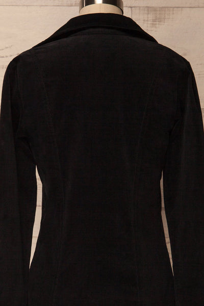 Acquerino Black Corduroy Tailored Blazer | La Petite Garçonne 6