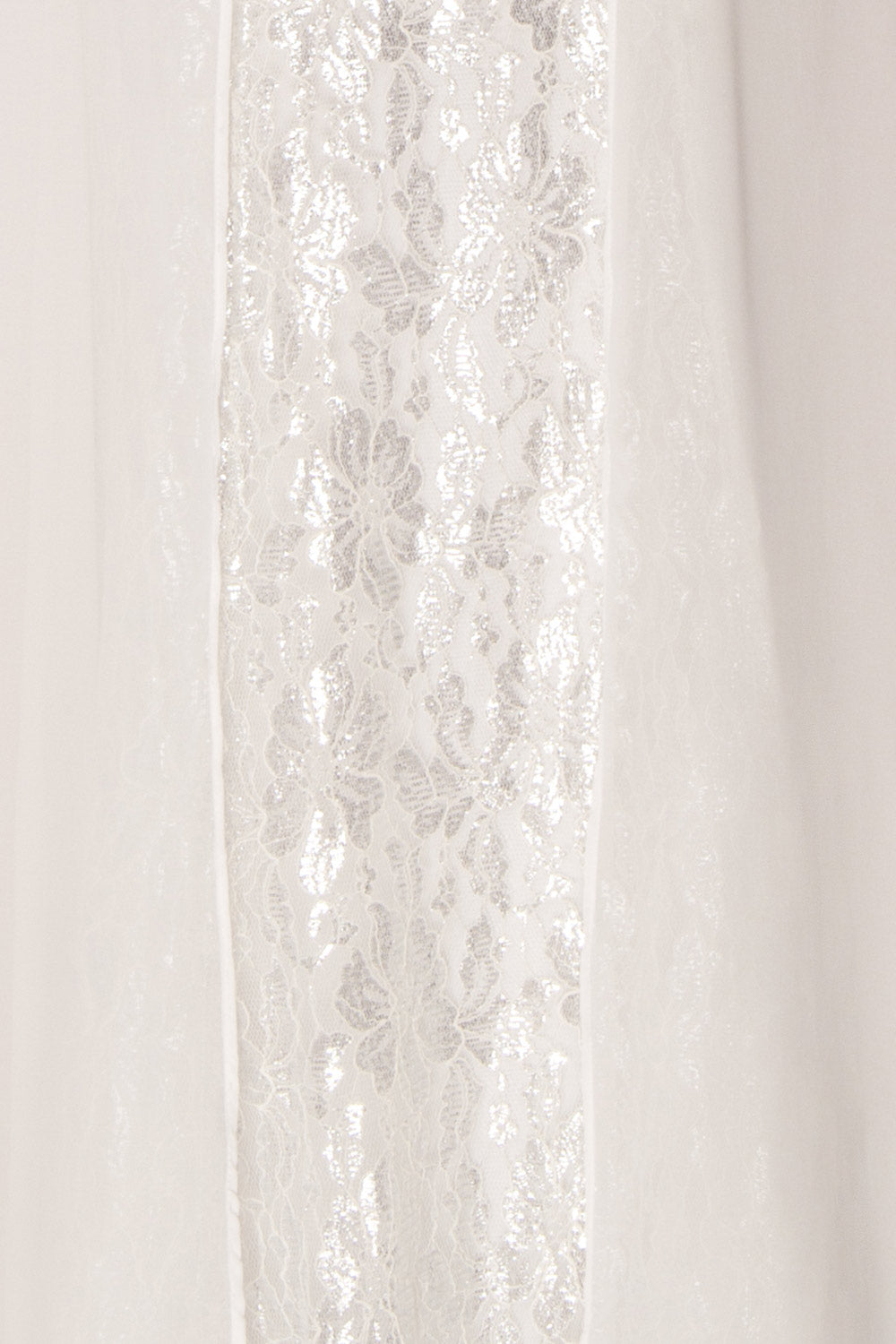 Adalgisa White & Silvery Lace Mermaid Bridal Dress | Boudoir 1861 9