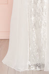 Adalgisa White & Silvery Lace Mermaid Bridal Dress | Boudoir 1861 10