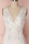 Adalgisa White & Silvery Lace Mermaid Bridal Dress | Boudoir 1861 3