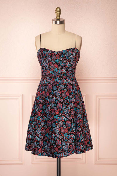 Adamina Black Floral Dress | Robe Fleurie | Boutique 1861