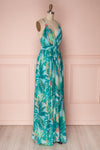Adea Tropical Pattern Maxi Dress with Open Back | Boutique 1861 5