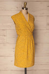 Adegem Yellow Patterned A-Line Summer Dress | La Petite Garçonne 3