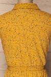 Adegem Yellow Patterned A-Line Summer Dress | La Petite Garçonne 6