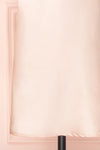 Adella Blush Pink Short Satin Dress w/ Lace bottom | Boutique 1861