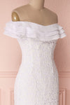 Adeltrude White Ruffled Off-Shoulder Maxi Dress | Boudoir 1861 6