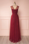 Adifa Deep Red Net Tulle Sleeveless A-Line Gown | Boudoir 1861 6