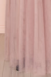 Adifa Dusty Rose Net Tulle Sleeveless A-Line Gown | Boudoir 1861 9