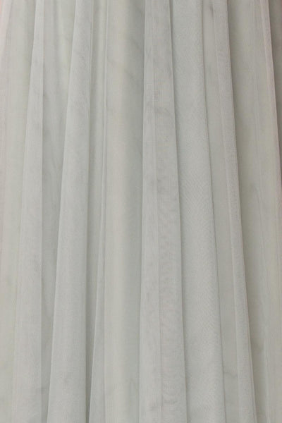 Adifa Eucalyptus Sage Net Tulle Sleeveless A-Line Gown | Boudoir 1861 8