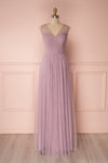 Adifa Lilac Tulle Sleeveless A-Line Gown | Boudoir 1861 front