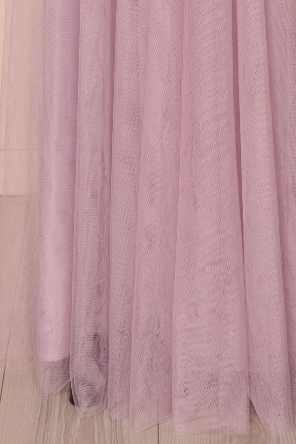 Adifa Lilac Net Tulle Sleeveless A-Line Gown | Boudoir 1861 8