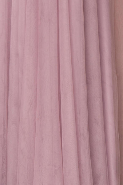 Adifa Lilac Net Tulle Sleeveless A-Line Gown | Boudoir 1861 9