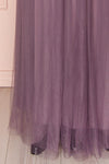 Adifa Mauve Net Tulle Sleeveless A-Line Gown | Boudoir 1861 8
