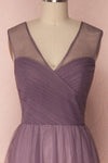 Adifa Mauve Net Tulle Sleeveless A-Line Gown | Boudoir 1861 3