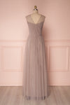 Adifa Sand Taupe Net Tulle Sleeveless A-Line Gown | Boudoir 1861 6