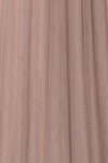 Adifa Sand Taupe Net Tulle Sleeveless A-Line Gown | Boudoir 1861 9