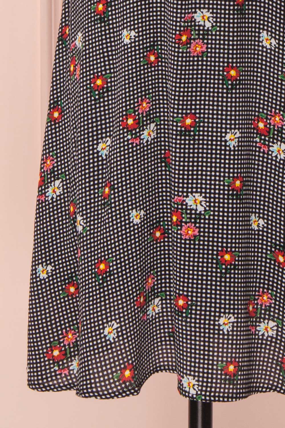 Adriely Colourful Flowers & Plaid Summer Dress | Boutique 1861 8