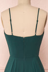 Aelis Green Chiffon Pleated Plunging V-Neckline Gown | Boudoir 1861 7
