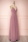 Aelis Mauve Purple Chiffon Plunging V-Neckline Gown | Boudoir 1861 4