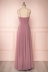 Aelis Mauve Purple Chiffon Plunging V-Neckline Gown | Boudoir 1861 6