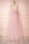 Aerie Dusty Pink Tulle & Mesh A-Line Maxi Dress | Boutique 1861 back view