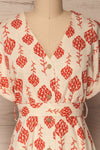 Aerinon Red Floral Button-Up Linen Dress | La Petite Garçonne 2