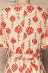 Aerinon Red Floral Button-Up Linen Dress | La Petite Garçonne 6