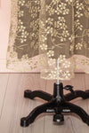 Agnetha Golden Floral Mesh Midi A-Line Dress | Boutique 1861 7
