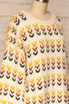 Agnieszka Cream & Brown Oversized Knit Sweater | SIDE CLOSE UP | La Petite Garçonne