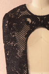 Agota Night Black Embroidered Lace Cape | Boutique 1861 3