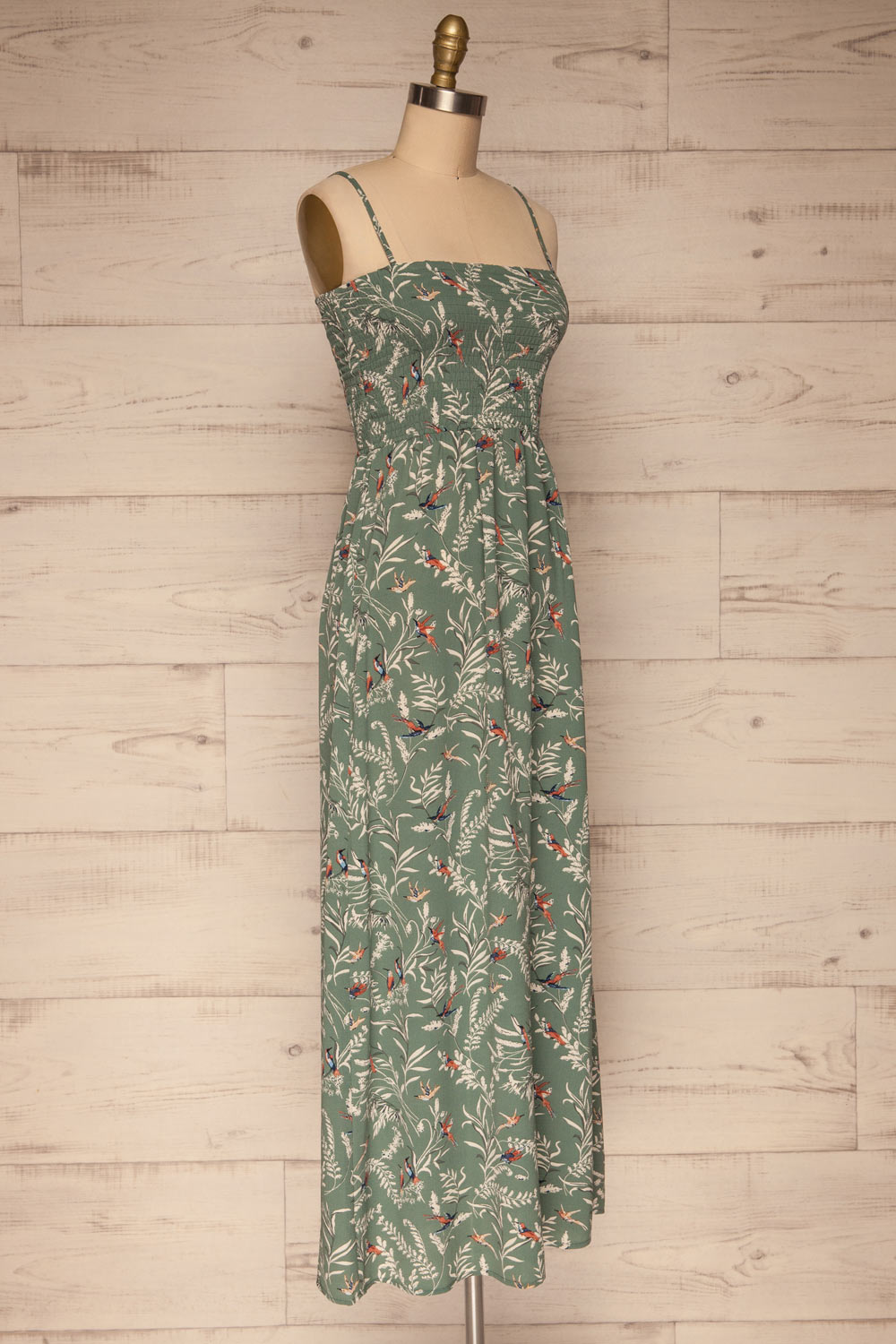 Aguacillas Blue Patterned Maxi Dress | La petite garçonne side view