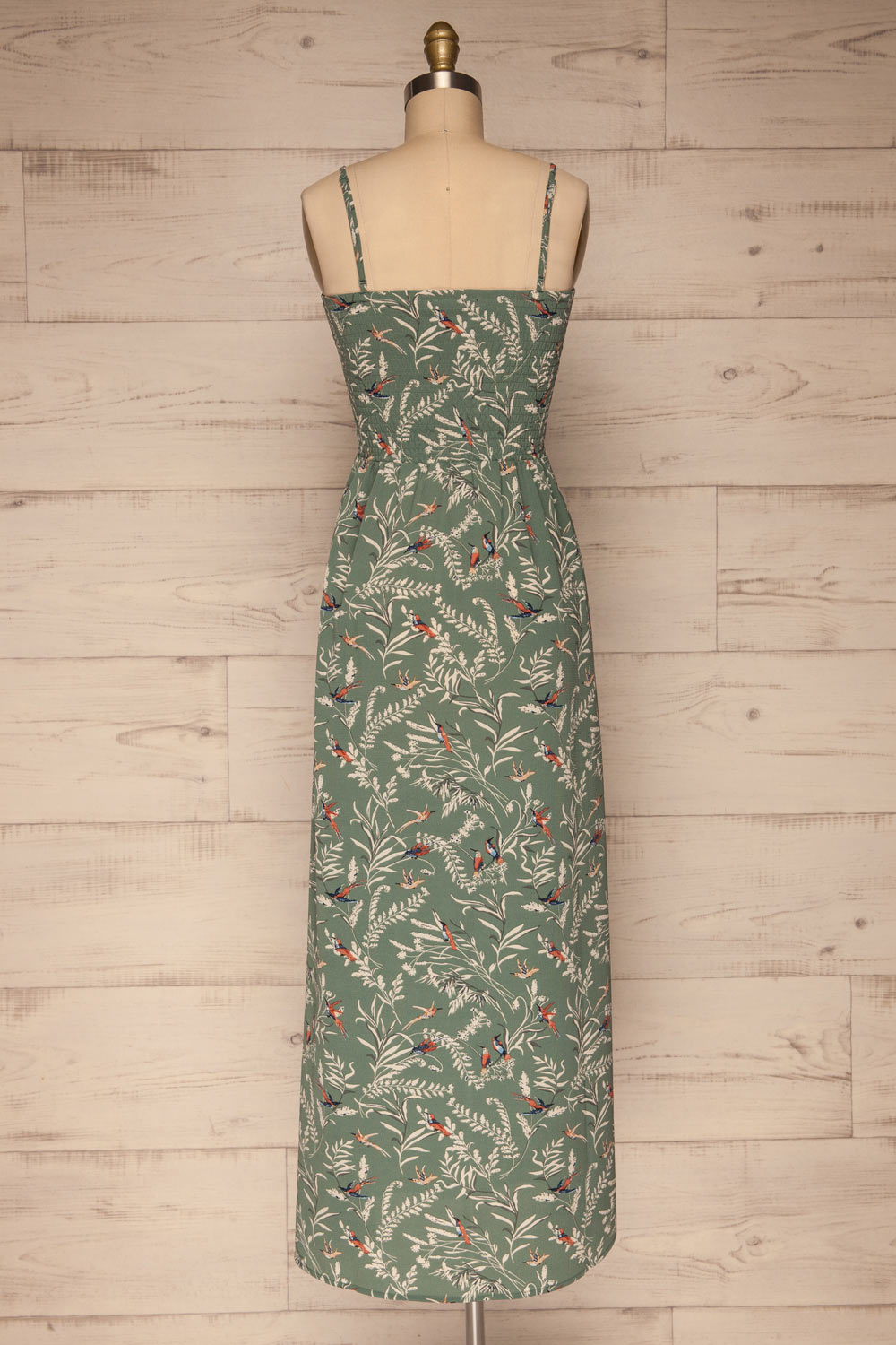 Aguacillas Blue Patterned Maxi Dress | La petite garçonne back view