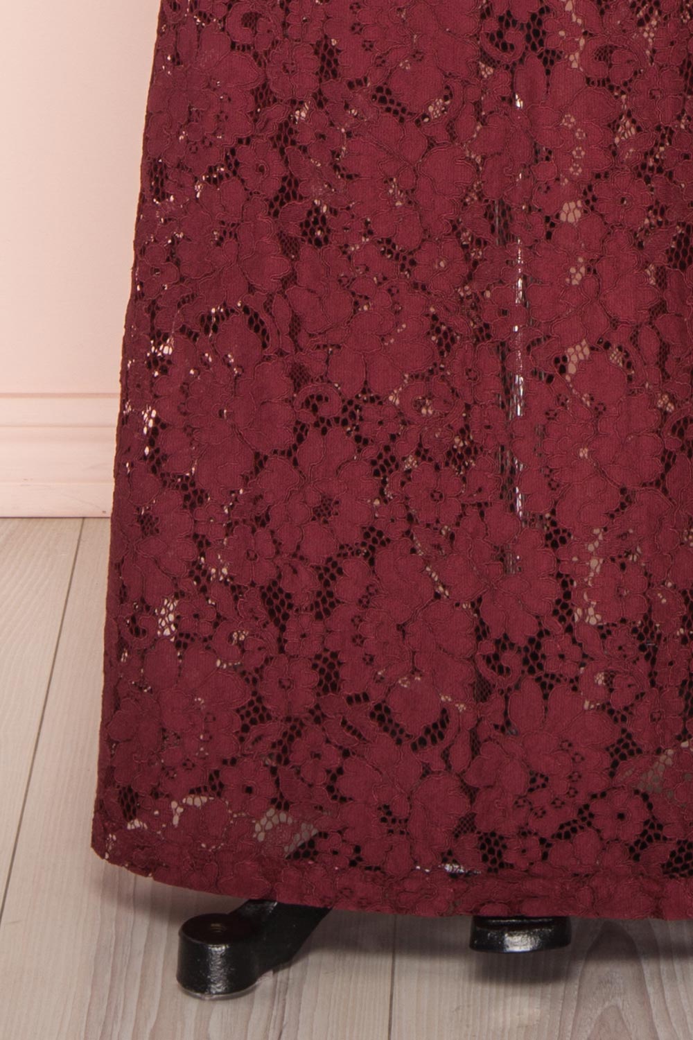 Ahouva | Burgundy Lace Gown