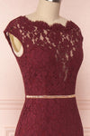 Ahouva | Burgundy Lace Gown