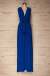 Aigaleo Sapphire Blue Chiffon Empire Gown | La Petite Garçonne 1