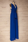 Aigaleo Sapphire Blue Chiffon Empire Gown | La Petite Garçonne 6