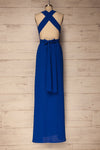 Aigaleo Sapphire Blue Chiffon Empire Gown | La Petite Garçonne 8