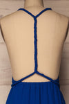 Aigaleo Sapphire Blue Chiffon Empire Gown | La Petite Garçonne 9