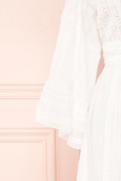 Aimiliona White Embroidered Maxi Bridal Dress | Boudoir 1861 8