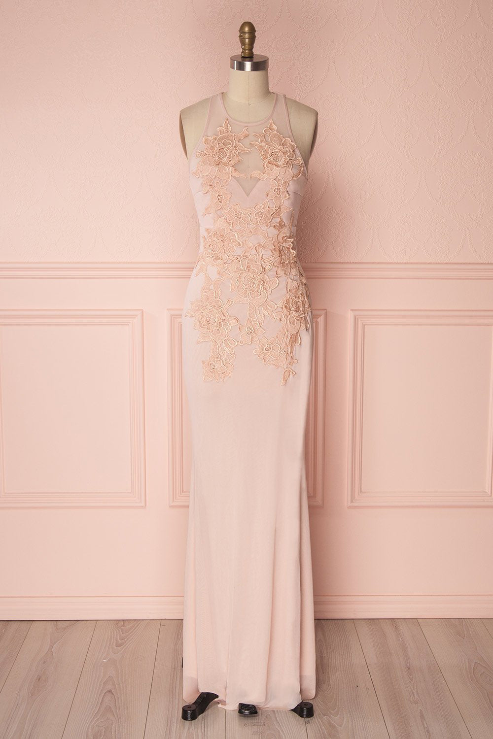 Airmed Pink | Embroidered Gown